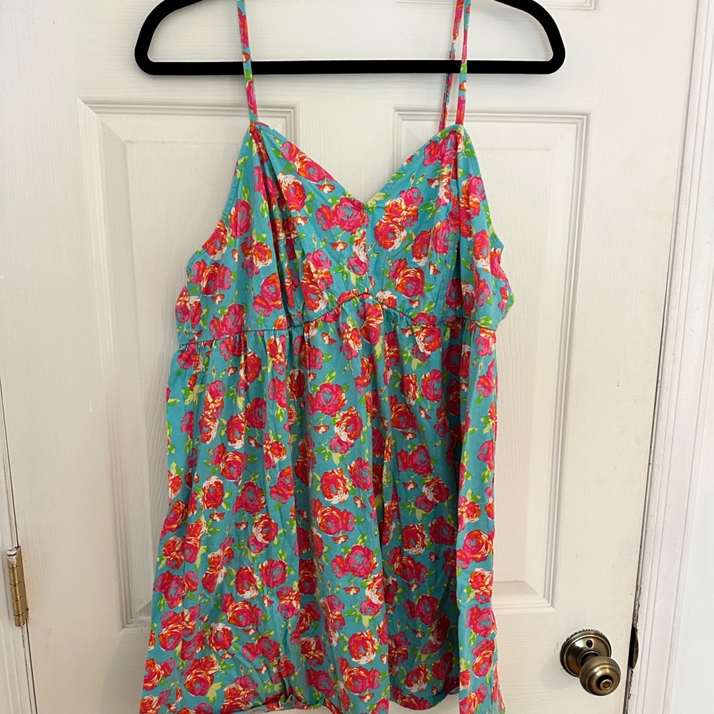 Cacique nightgown 18/20- vibrant floral pattern